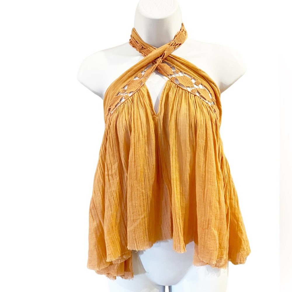 NWT Free People Bohemian Style Halter Top Size XS - Picture 11 of 11